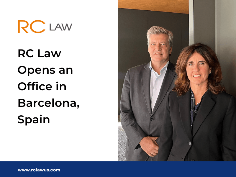 RC Law US law firm opens an office in Barcelona Spain